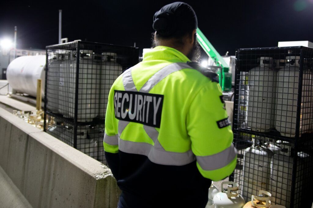 Security Guard Guarding at Night — Clinton Security Services In Armidale, NSW