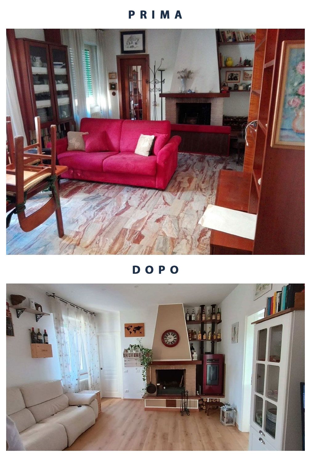 Ristrutturazione - prima e dopo