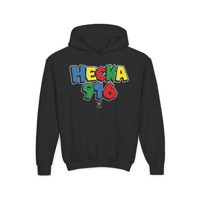 Hecka 916 Colorful Graffiti Logo Youth Hoodie