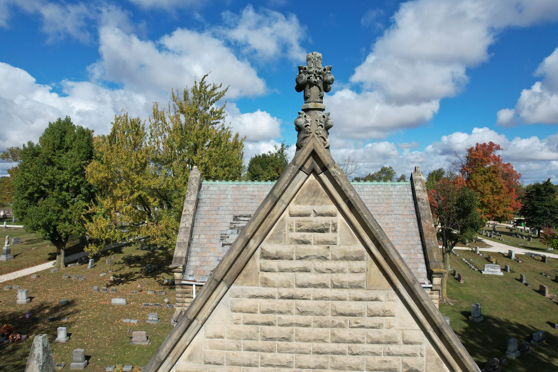 Grove Chapel stone carving