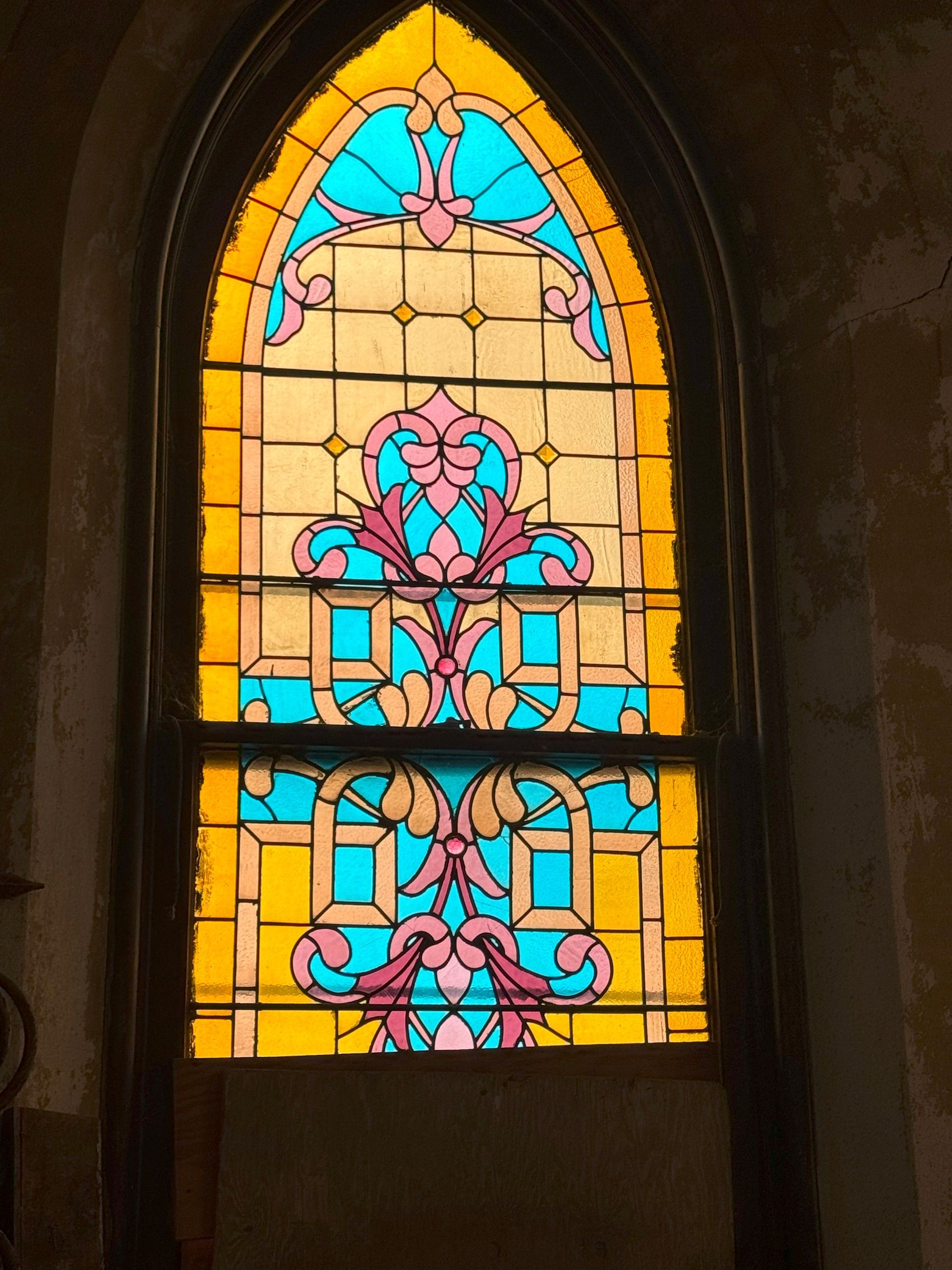Grove Chapel stained glass window
