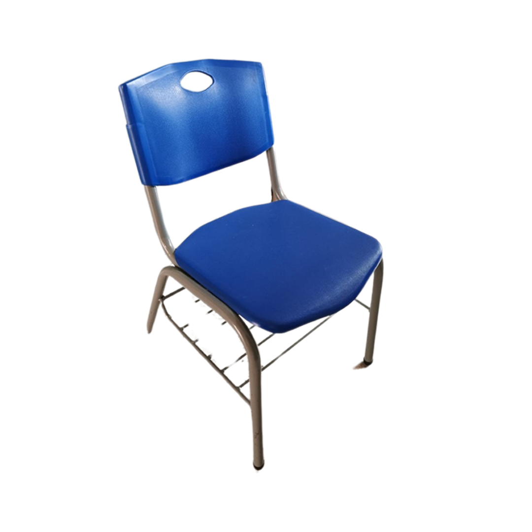 SILLA ERGO CON PARRILLA PARA UTILES