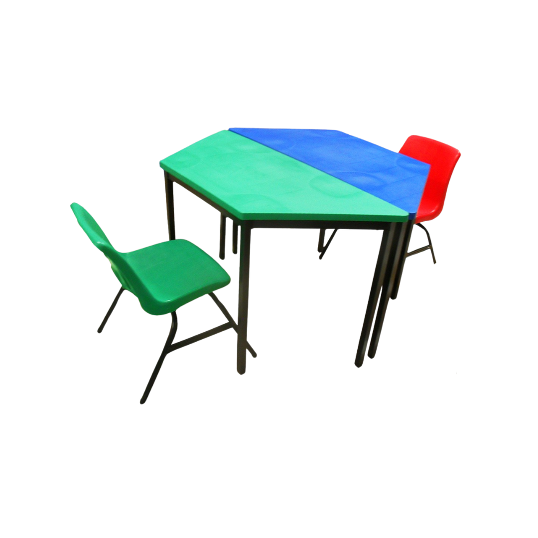 MESA ESCOLAR TRAPEZOIDAL