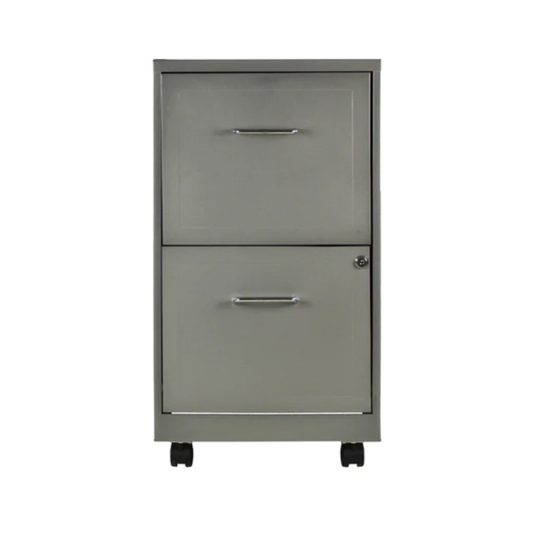 ARCHIVERO 2 GAVETAS MOVIL GRIS ECOMAX