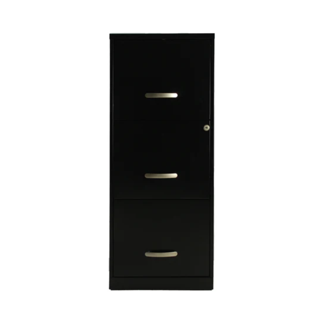 ARCHIVERO 3 GAVETAS NEGRO ECOMAX