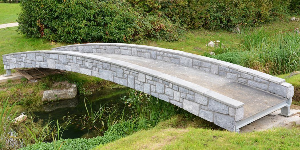 bridge over a stream