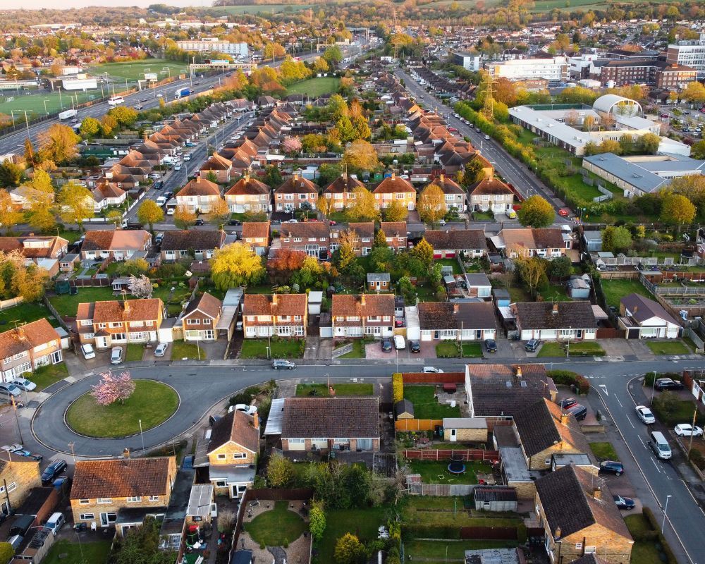 overhead view of austi