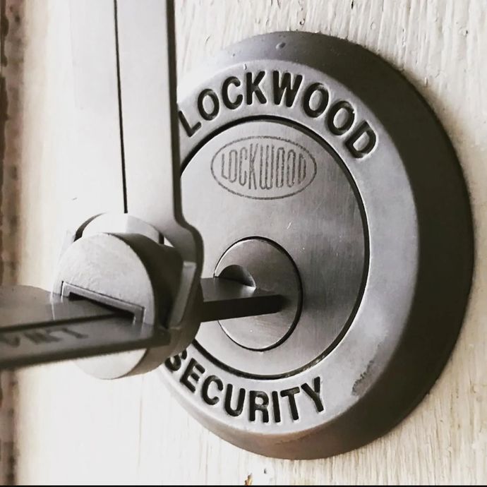 Key in a Lockwood Security lock.