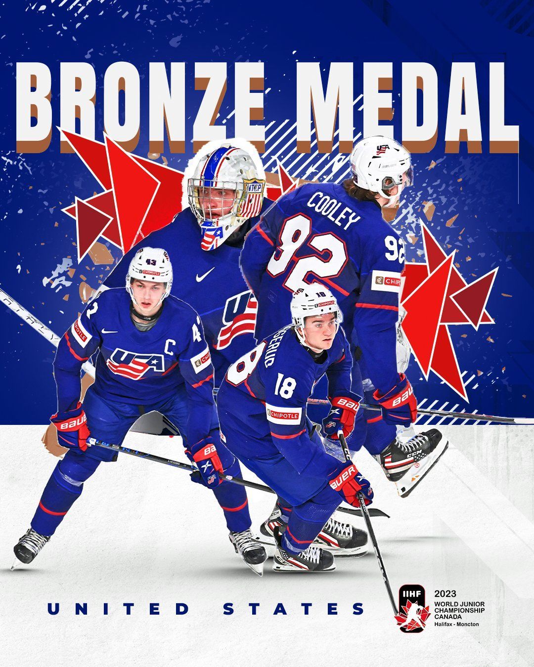 USA Hockey wins bronze medal at 2023 World Juniors