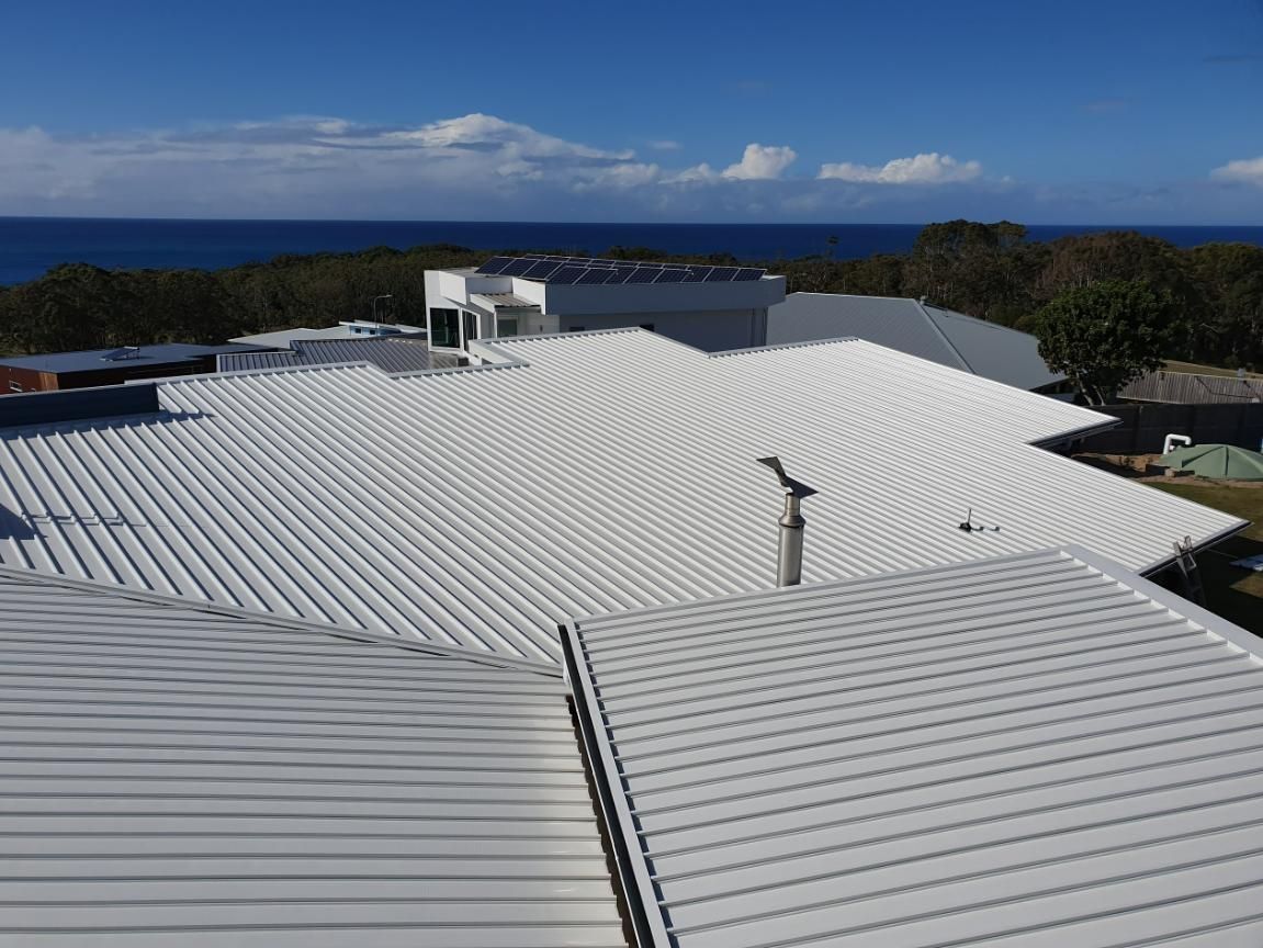 A White Roof With A View Of The Ocean — Glenroofing Pty Ltd In Taree, NSW