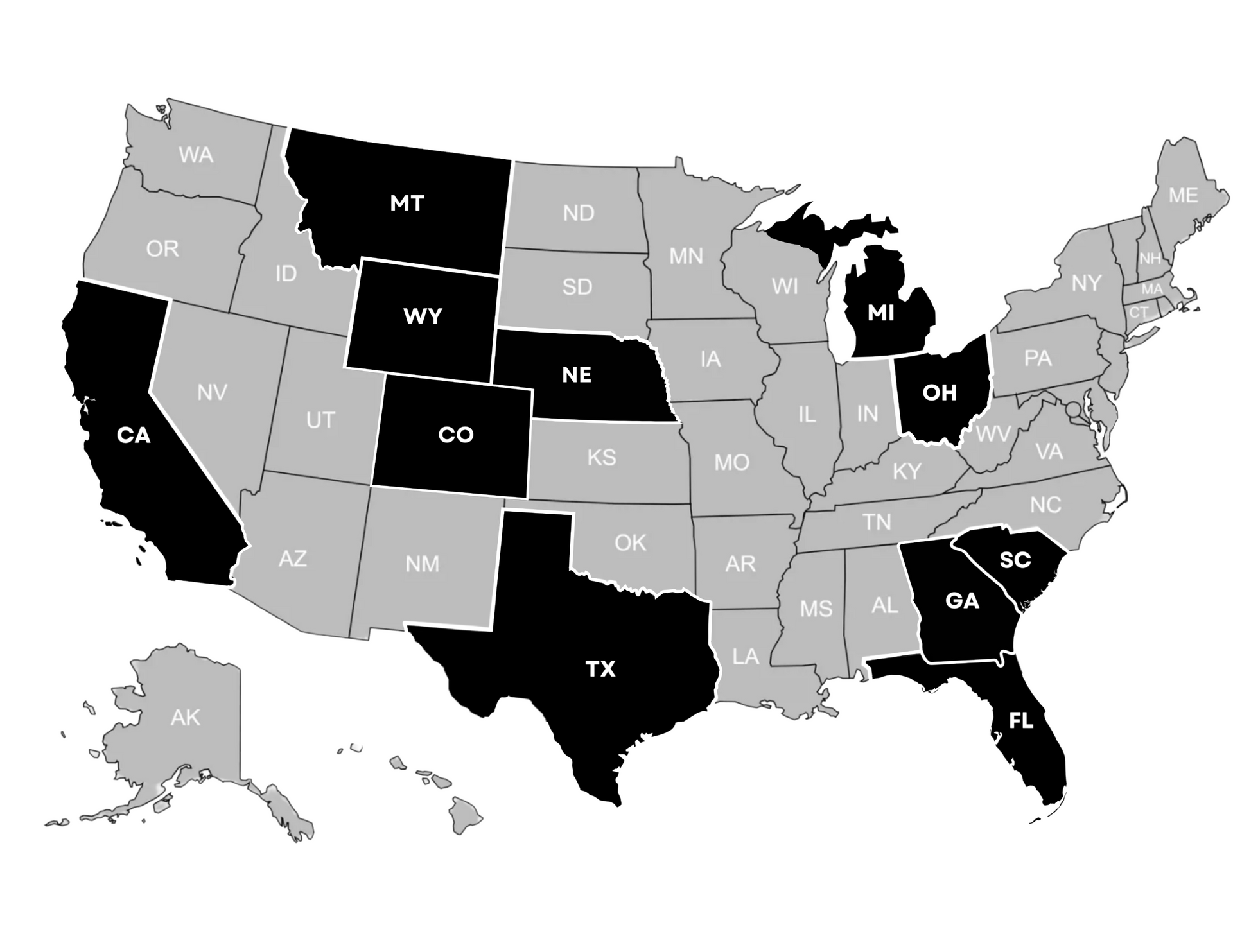 DNVR Lending Licensed States