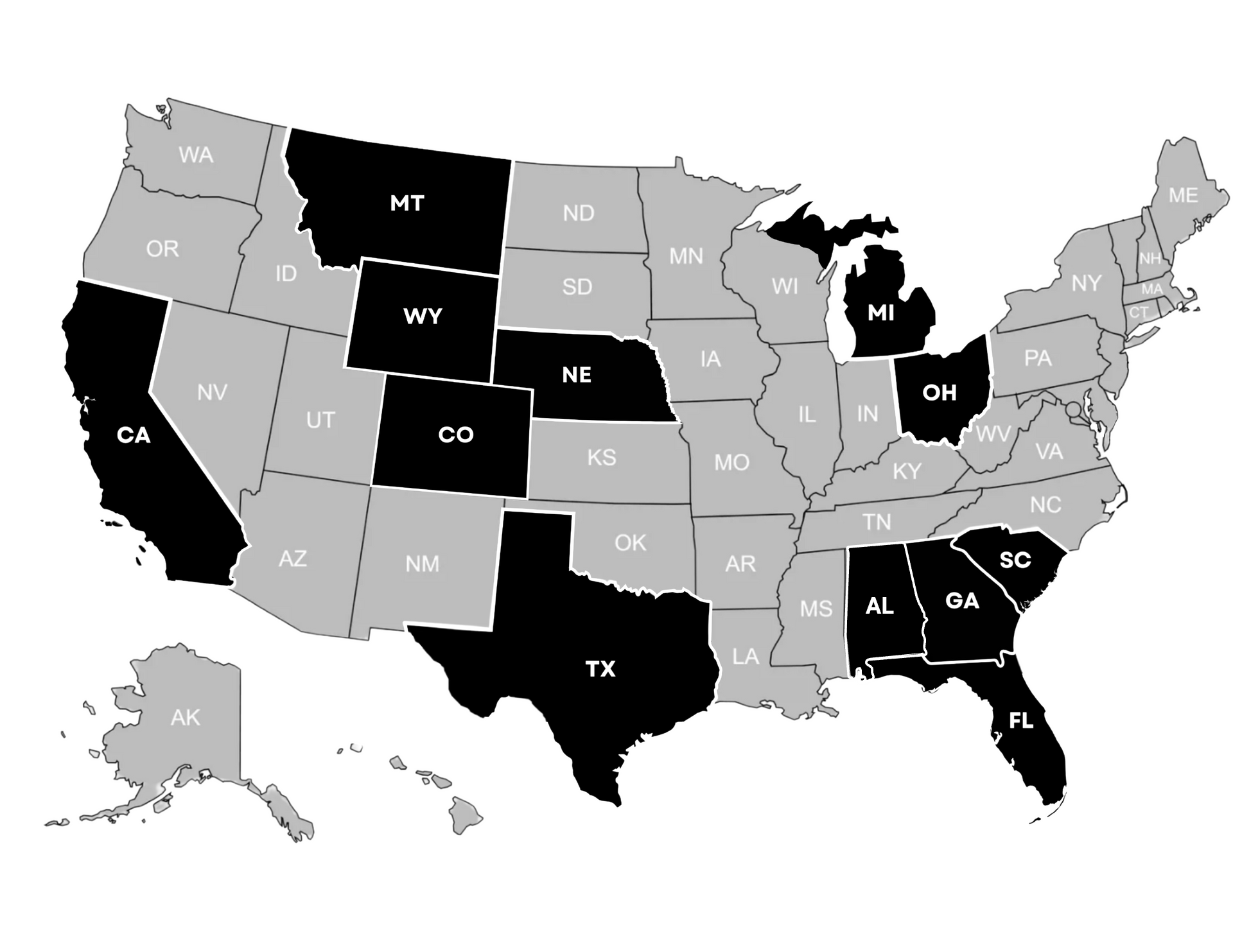 DNVR Lending Licensed States