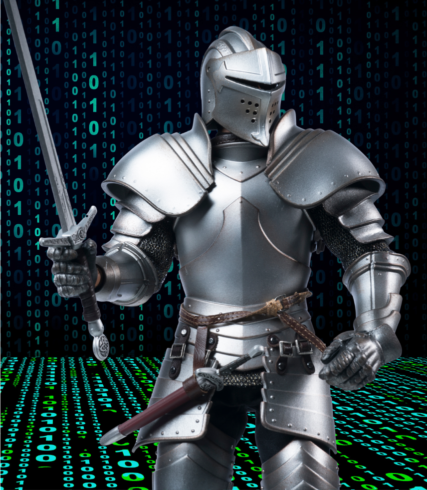 A robot is using a virtual screen in a room.