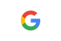 The google logo is on a white background.