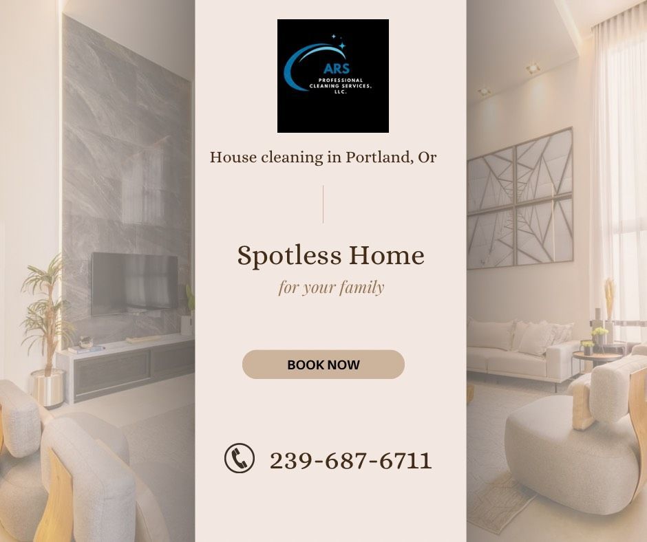 A flyer for spotless home cleaning in portland oregon