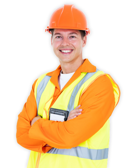 Industrial Electrician — Elecrician Wearing Safety Helmet in Peoria, IL