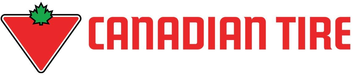 Le logo de Canadian Tire est un triangle rouge avec une feuille d'érable dessus.