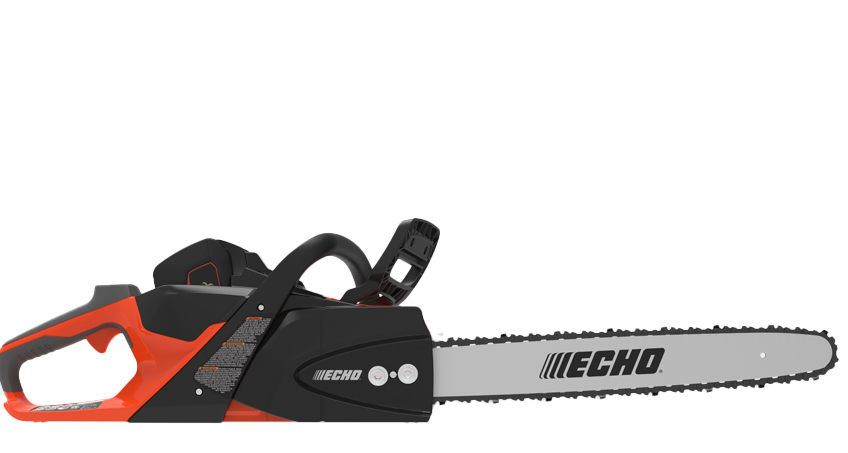 Une tronçonneuse Echo est représentée sur un fond blanc.
