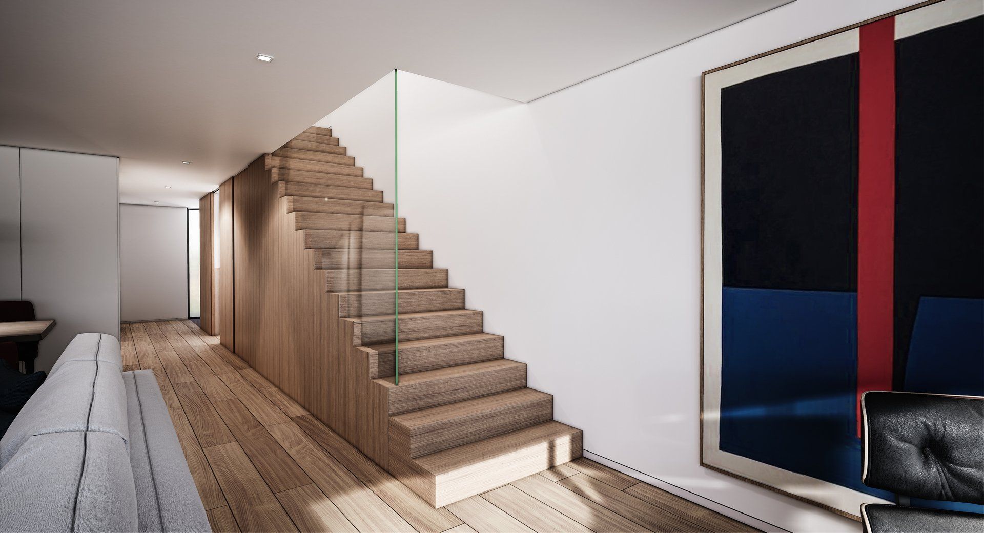 Escadas acesso quartos Foto 1