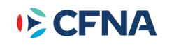 A blue and red logo for cfna on a white background. | Import Specialty Service