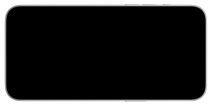 A black cell phone with a white frame on a white background. | Import Specialty Service