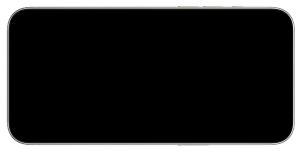 A black cell phone with a white frame on a white background. | Import Specialty Service