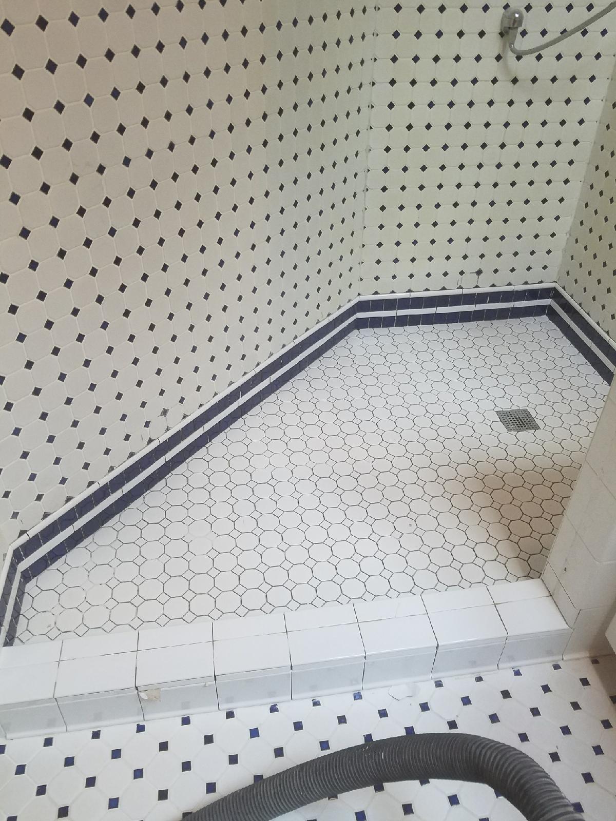 shower tile installed during a bathroom remodel by Al's Home Remodeling