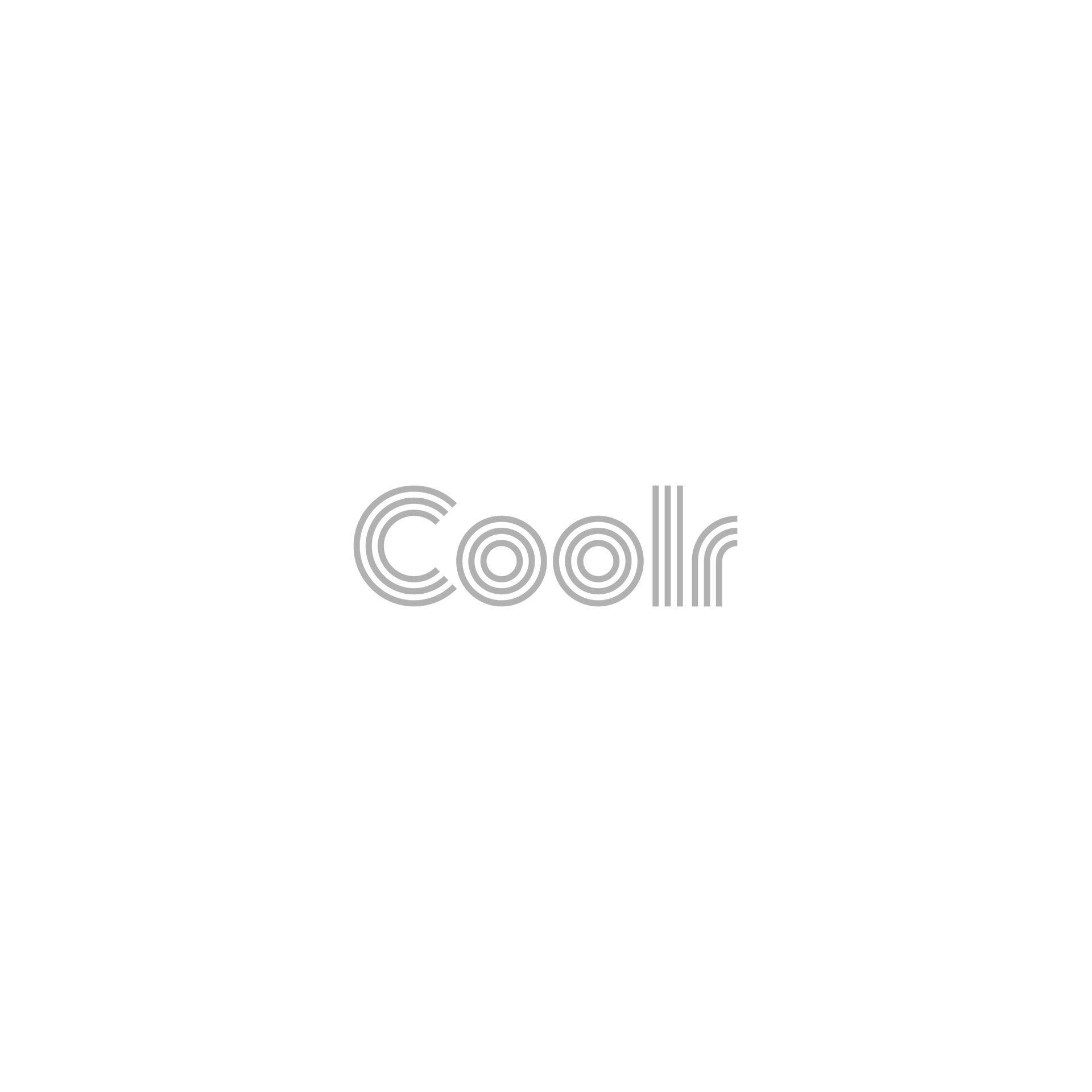 A logo for a company called coolr on a white background.