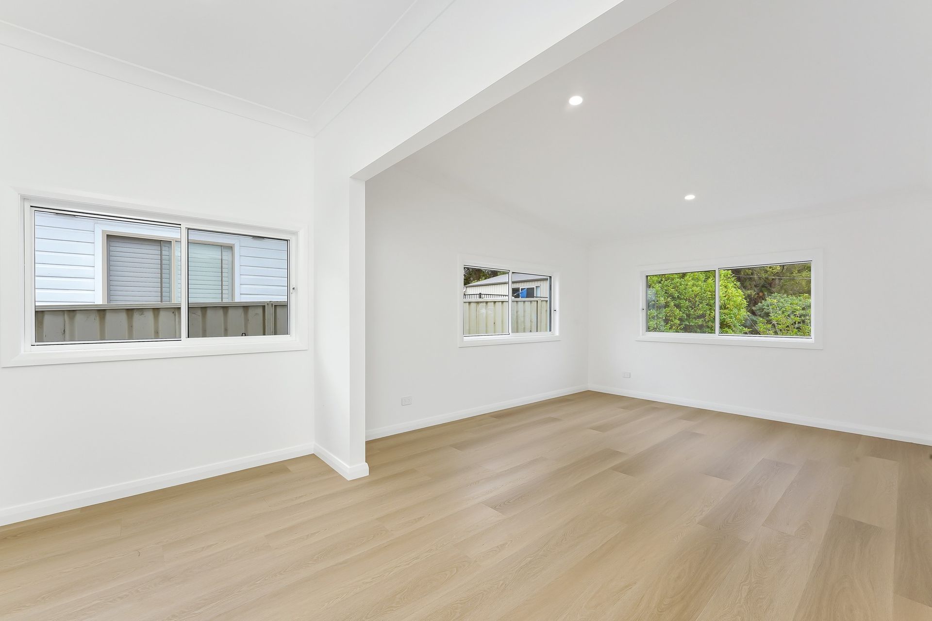 Bright Empty Room With White Walls