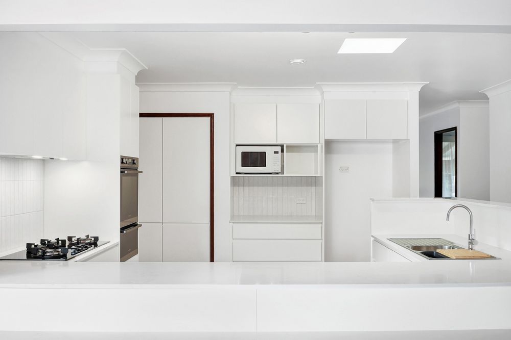 White Themed Kitchen After Renovation