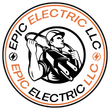 The logo for Epic Electric LLC shows a man holding a lightning bolt.