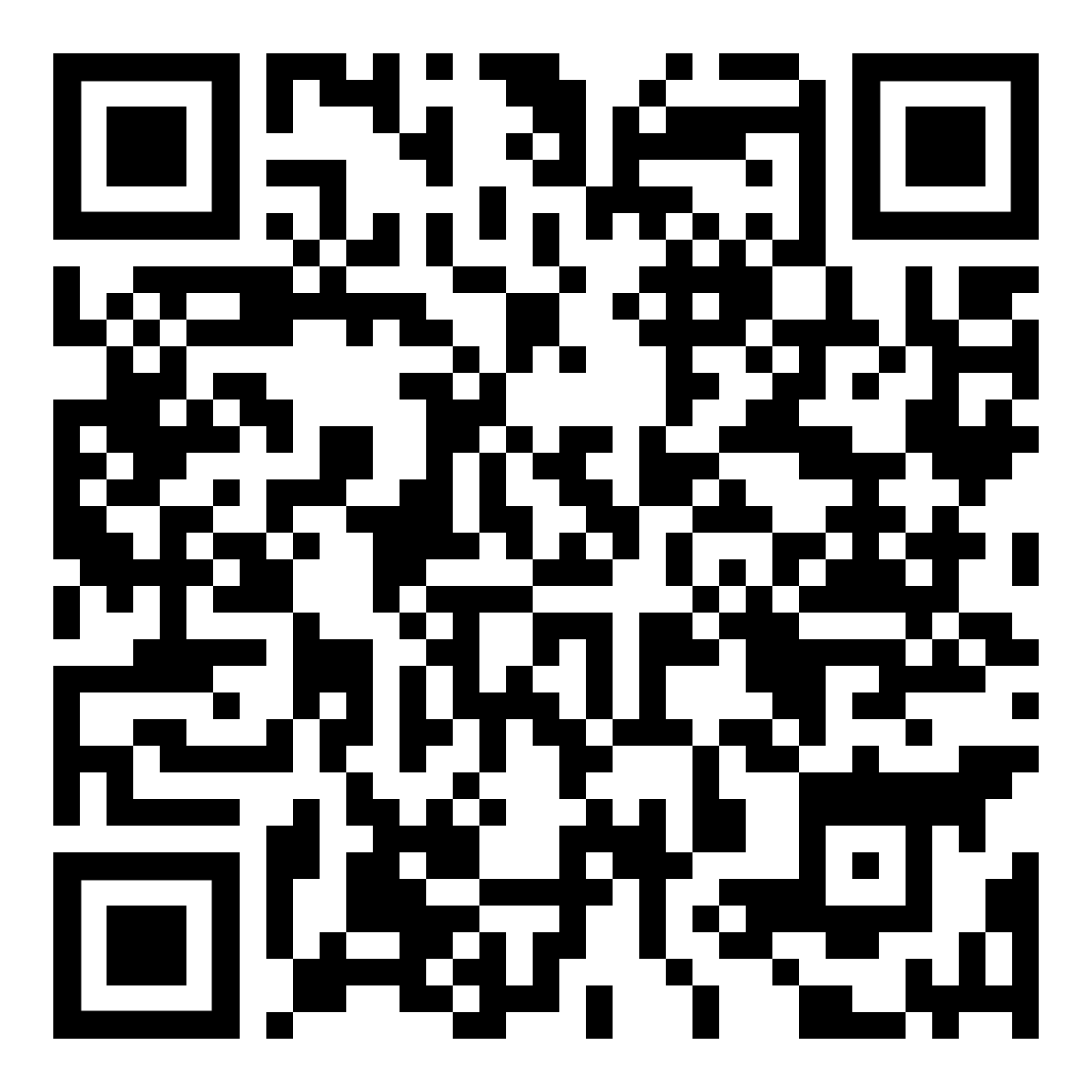 A black and white qr code on a white background.