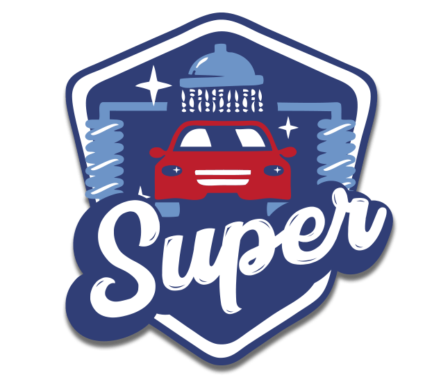A logo for a car wash called super