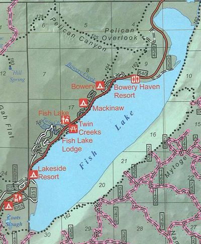 Map Of Fish Lake Utah Utah's Fish Lake Resorts Is Your Mountain Vacation Getaway.