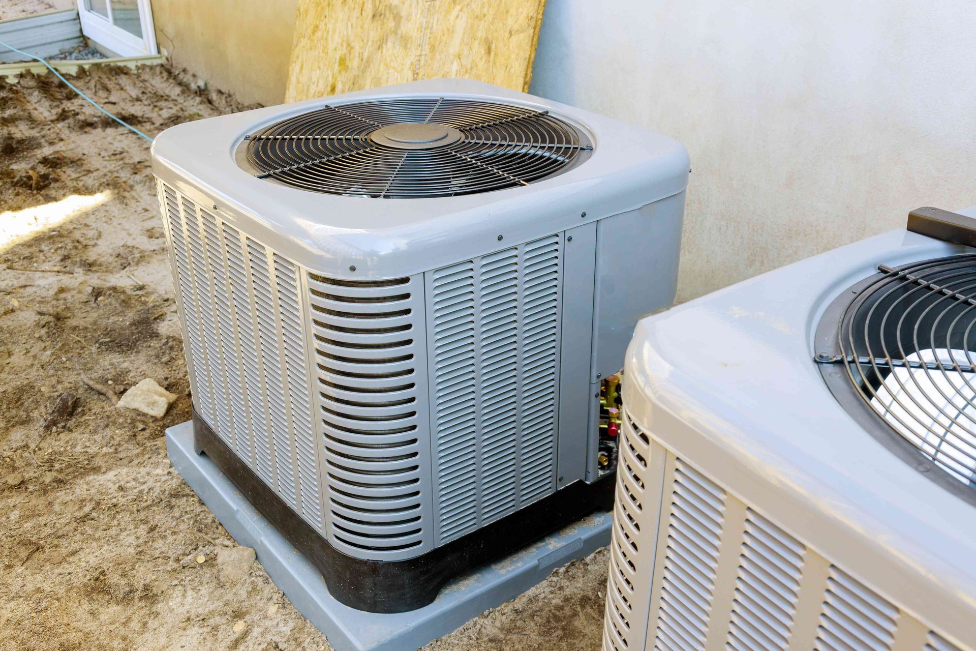 Air conditioner unit outdoors