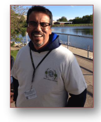 Chaplain Tony Gutierrez, preparing t minister on the Trestle Trail, were a family was shot and killed