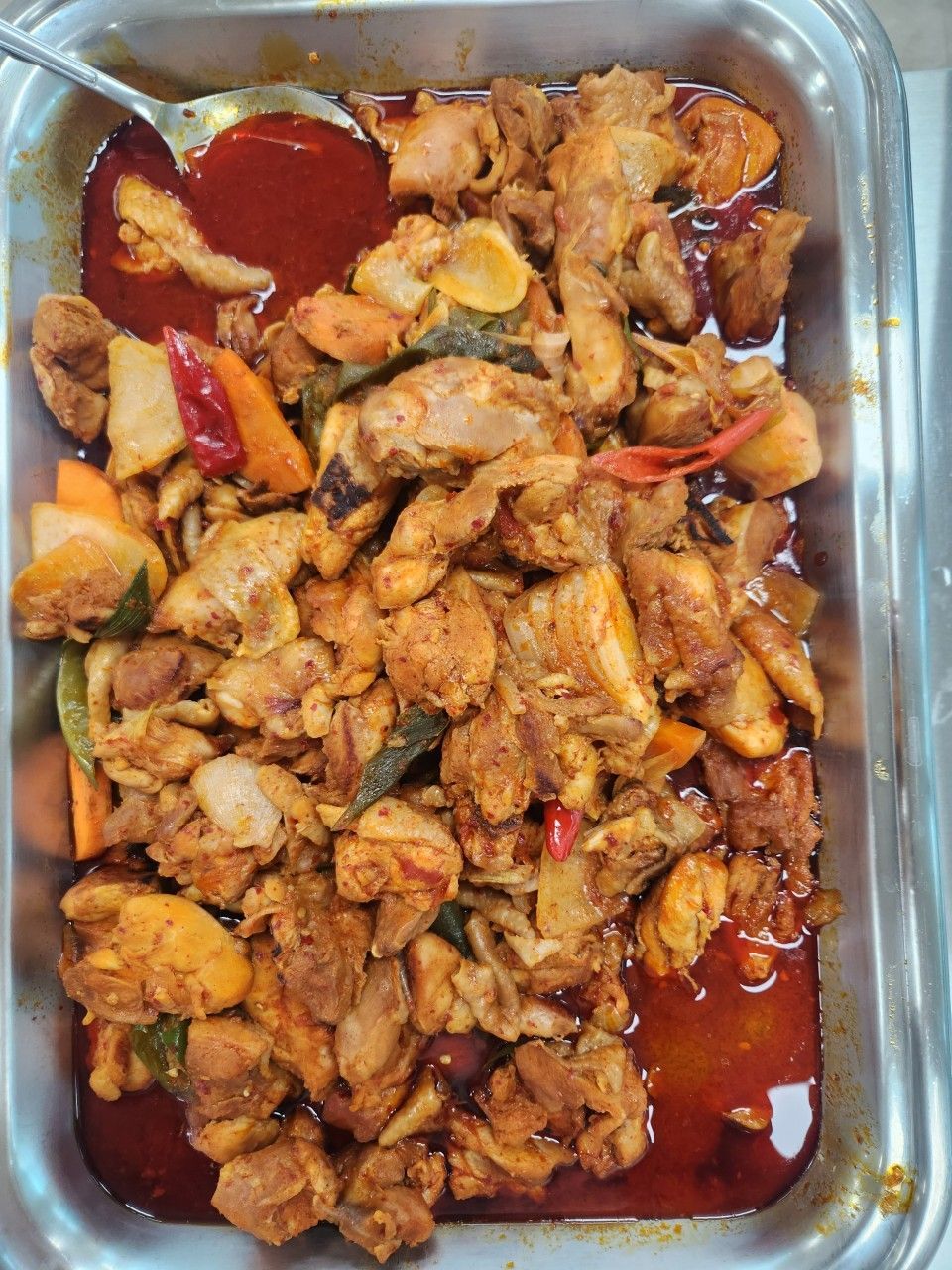 Buffet spread featuring a range of Korean culinary delights