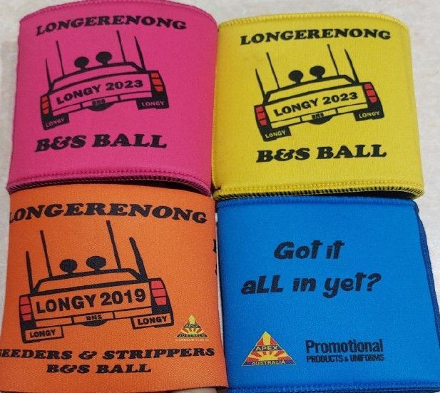 Four different colors of longerenong bus ball wristbands