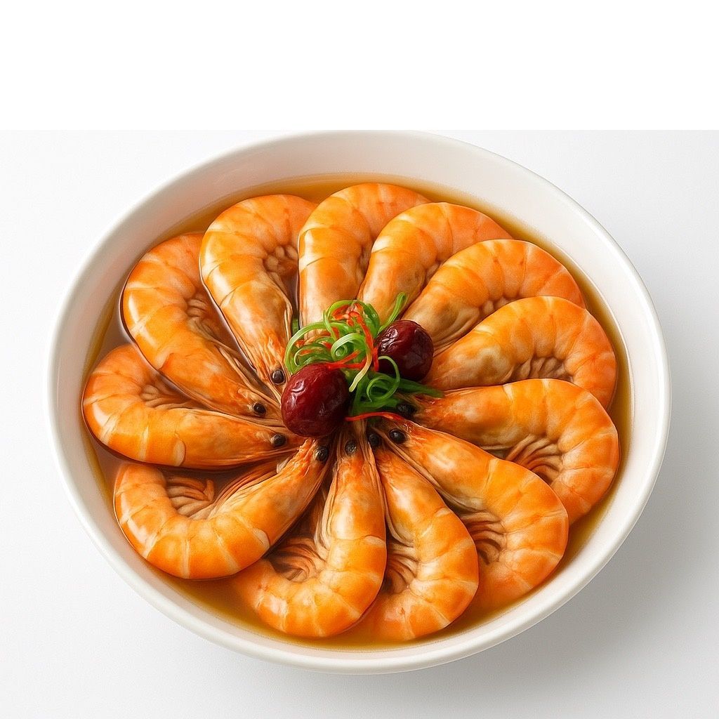 陸. 春艷迎福花雕醉大蝦