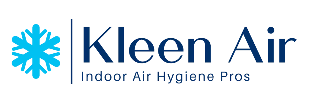The logo for kleen air indoor air hygiene pros