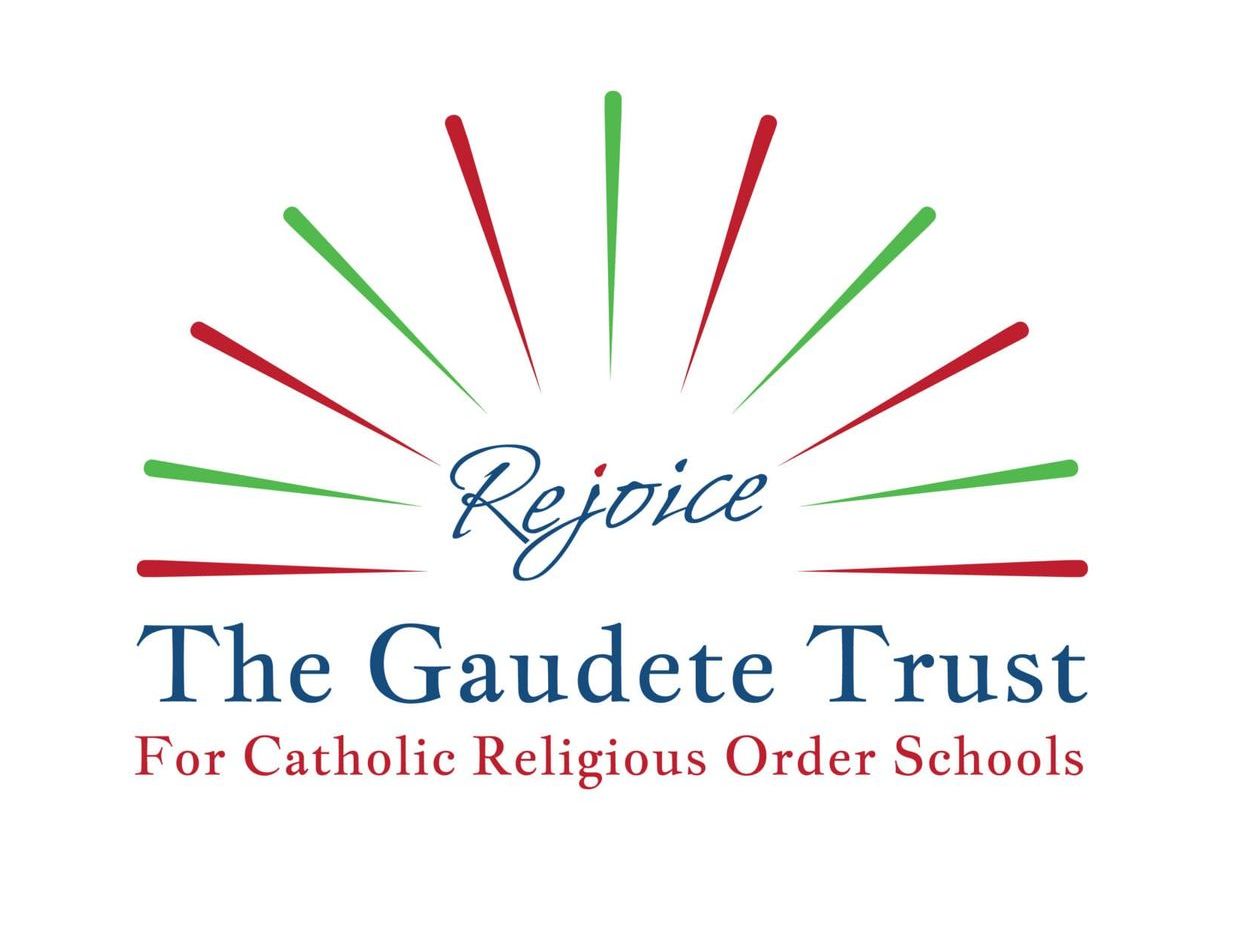 The logo for the gaudete trust for catholic religious order schools