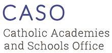 The logo for the caso catholic academies and schools office