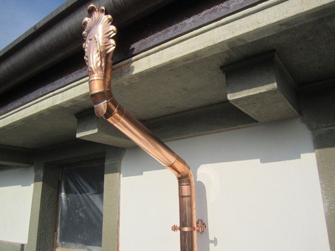 tubo di scolo in rame