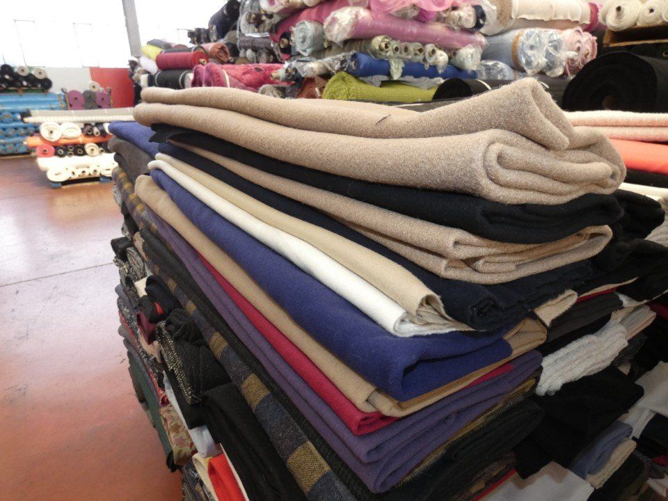 folded winter fabrics