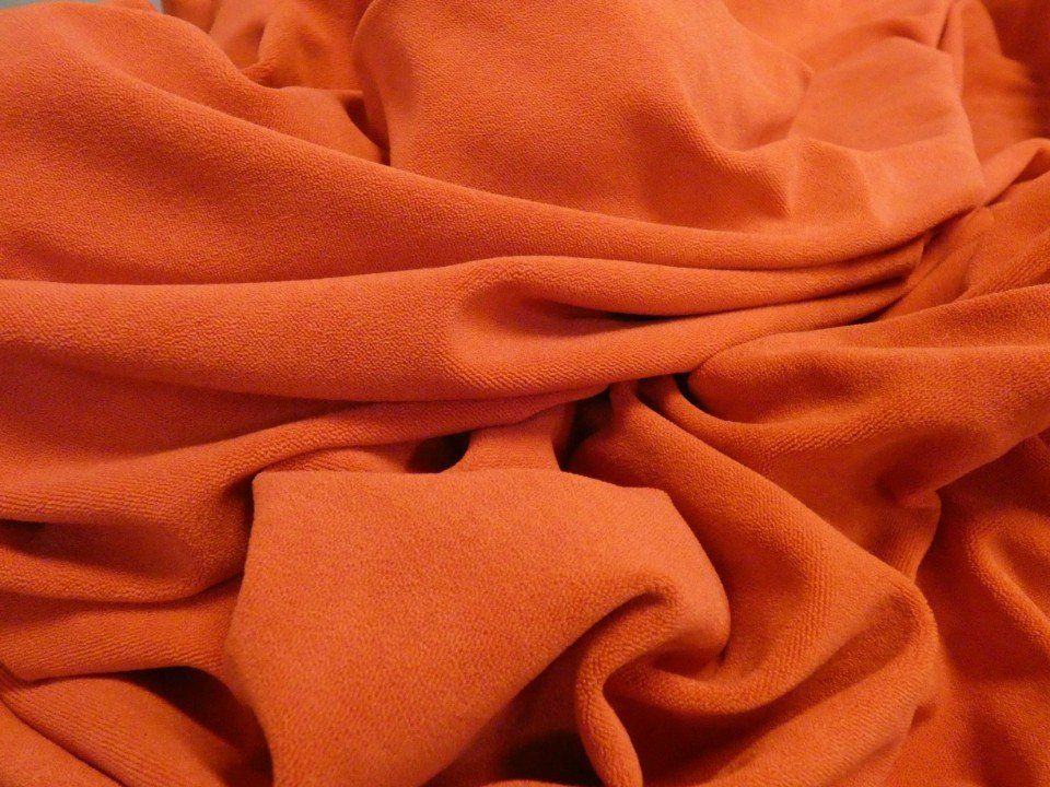 orange winter fabric