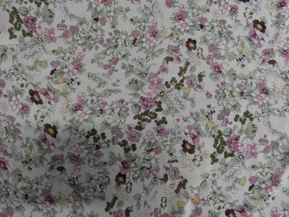 summer fabric with small flowers