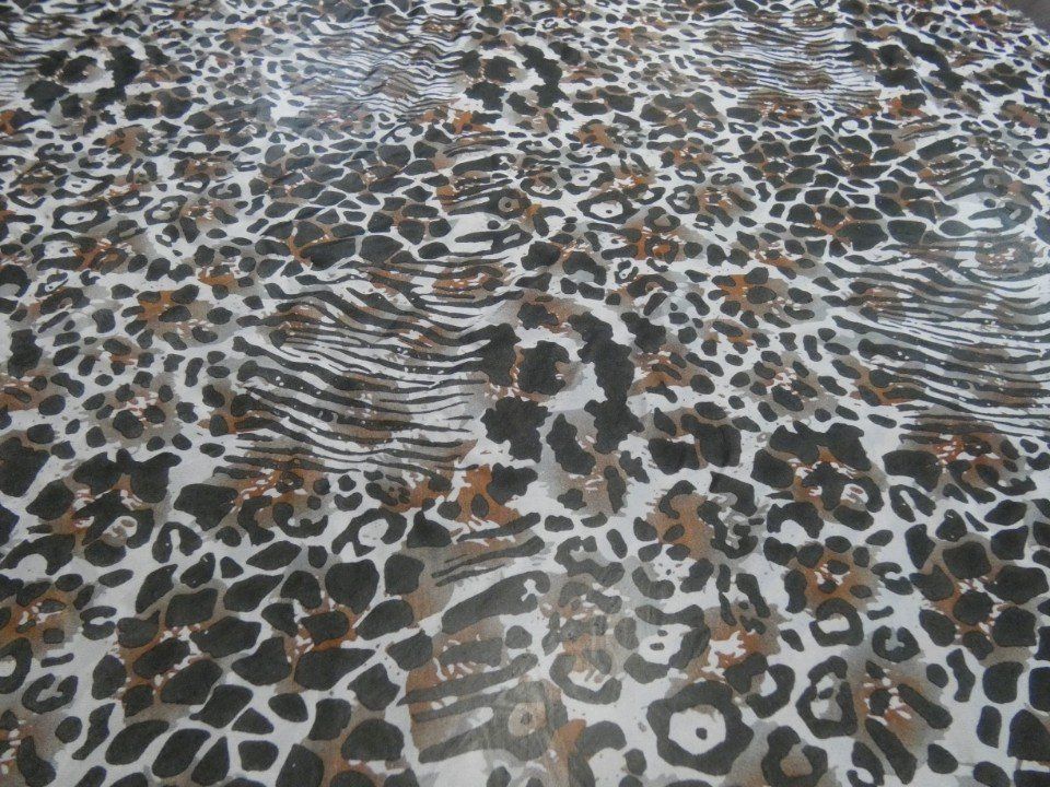 summer fabric with animal print