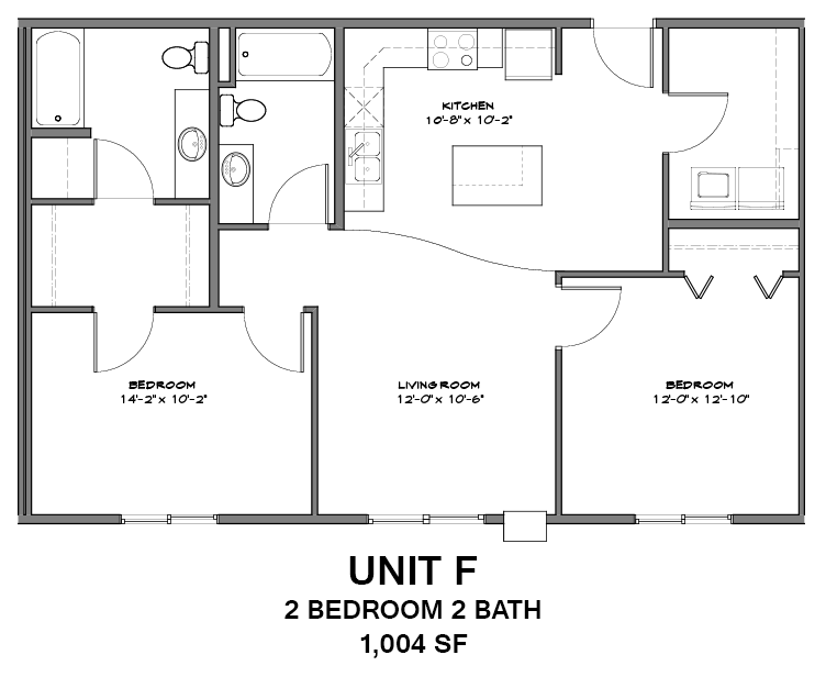 Unit F | 2 Bed, 2 Bath