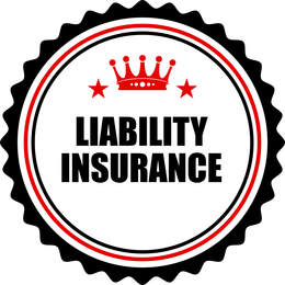 A circular badge with black serrated edges, a red crown and stars, and the bold black text 