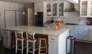 Nice Kitchen with White Cabinets — Los Angeles, CA — K & Z Hardwood Flooring